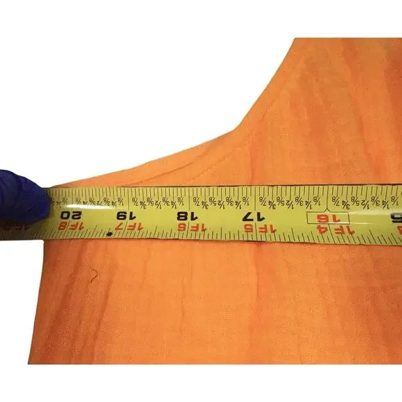 XL Andie Barreta Dress $118 Swim Coverup Dress Orange Cotton Gauze New NWOT - Picture 11 of 13